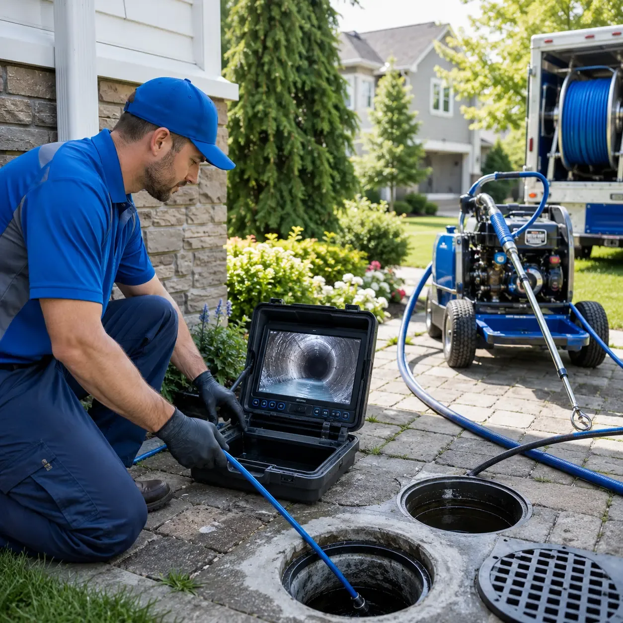 Outdoor drain cleaning professionals serving Wethersfield, CT